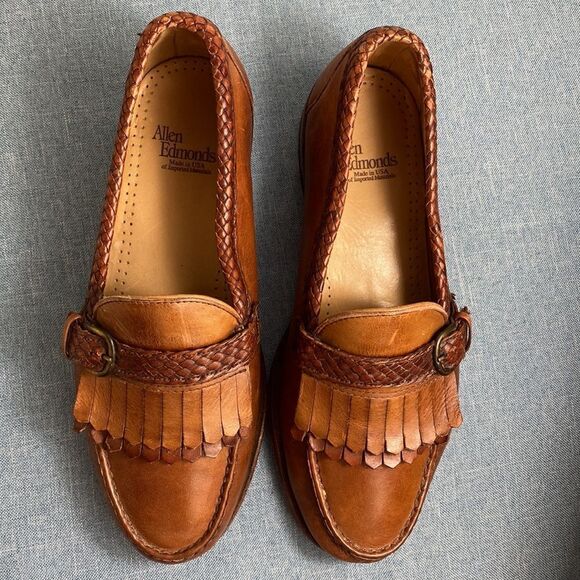Allen Edmonds tan Monterey Kiltey loafers size 9 EEE - Picture 8 of 11